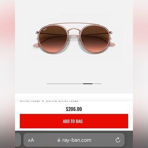 RAY-BAN SUNGLASSES - Round Double Bridge with Rayban case!